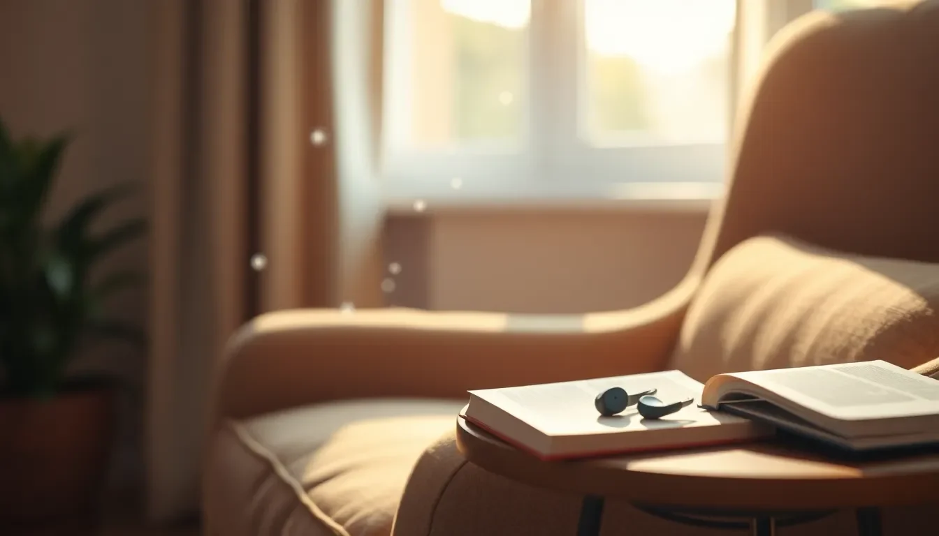 청력 검사를 받는 모습